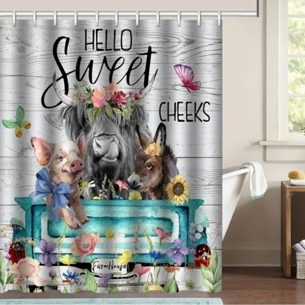 4pc Hello Sweet Cheeks Bathroom Set NWT